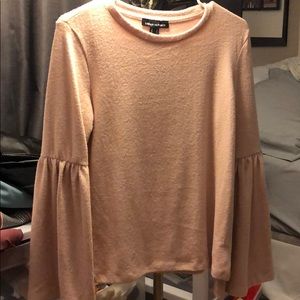Top with bell sleeves